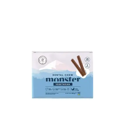 Monster Dog Dental Chew Vegetarian Small (28-pack) | Expressfrakt