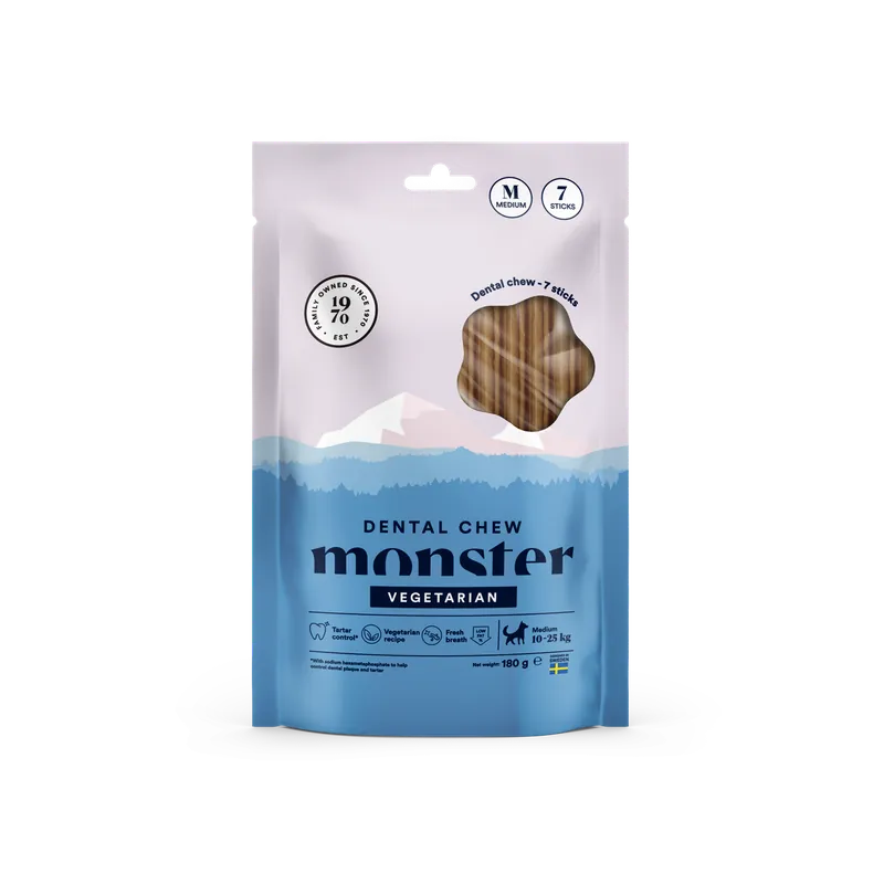 Populärt just nu | Monster Dog Dental Chew Vegetarian Medium (7-pack)
