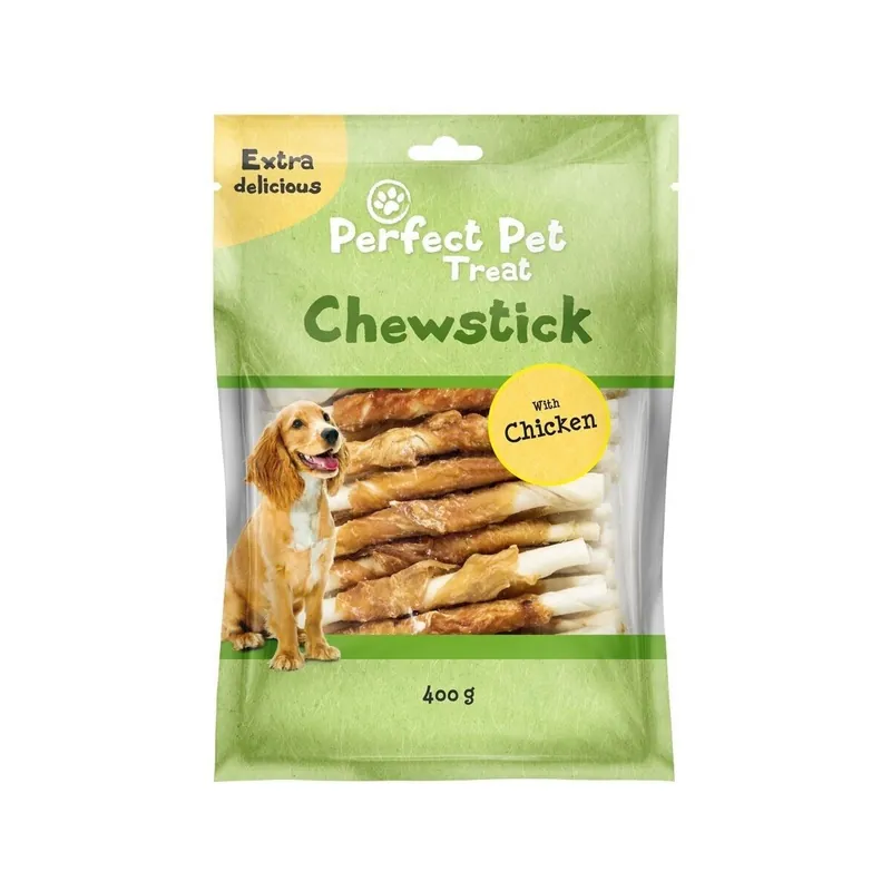 Mycket uppskattad - Perfect Pet Chicken Wrapped Tuggben 13 cm (400 g)