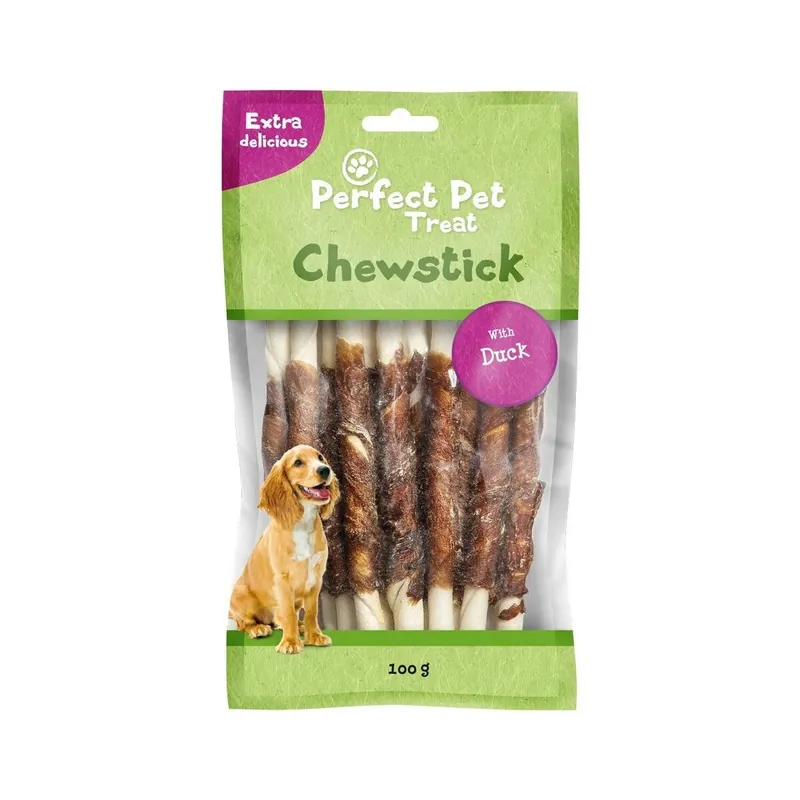 Kanonerbjudande - Perfect Pet Duck Wrapped Tuggben 13 cm (100 g)