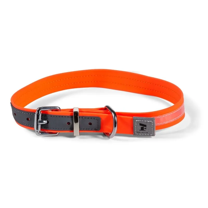Feel Active Hundhalsband Vattentätt med Reflex Orange (2.5 x 60 - 68cm) | Dagens erbjudande