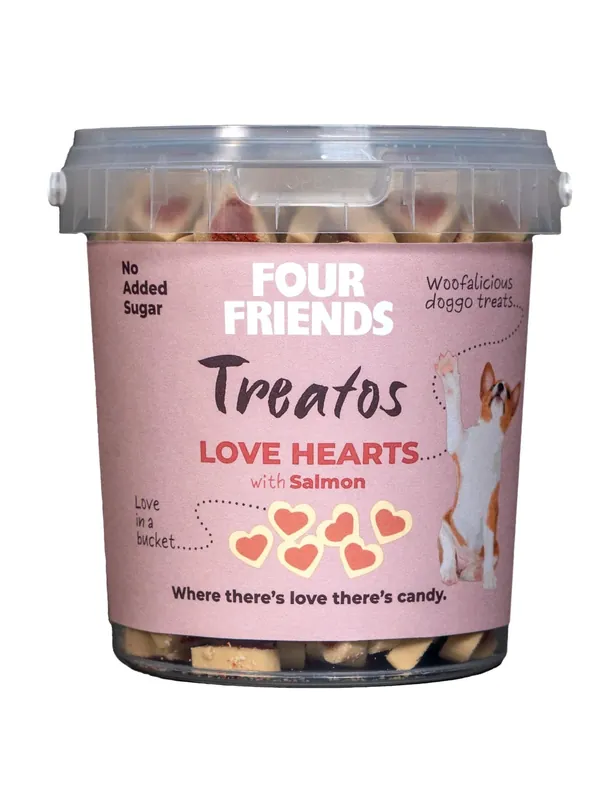 Topprodukt - Four Friends Treatos Love Hearts 500 g