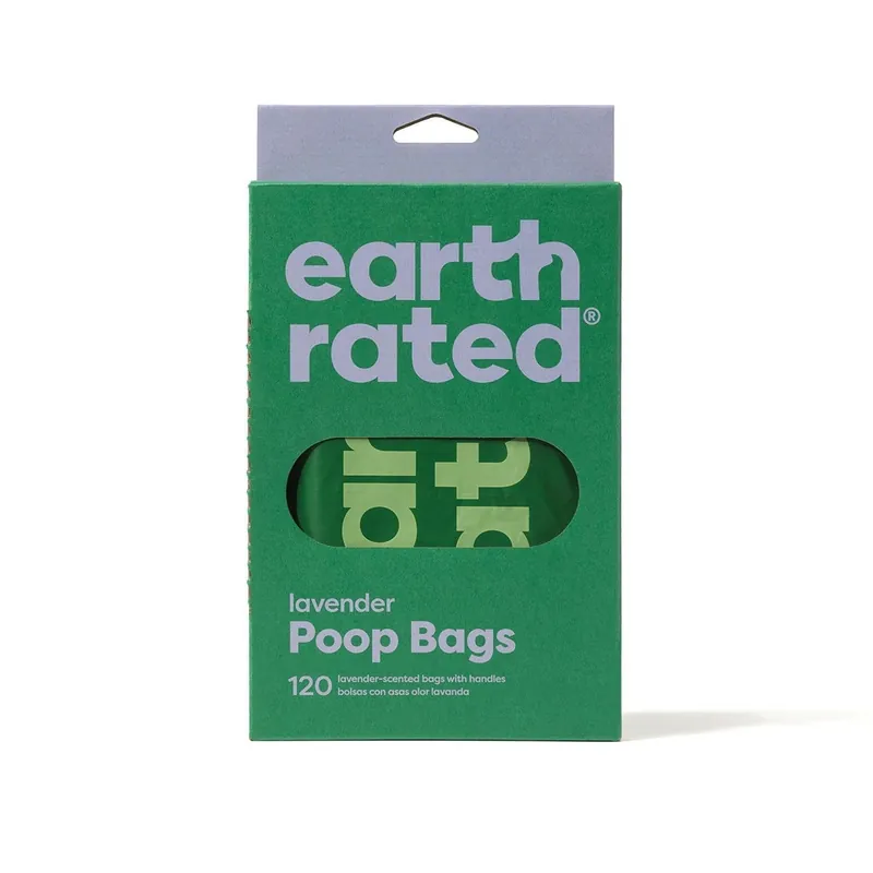 Bajspåsar Earth Rated med handtag Lavendel | Köp online