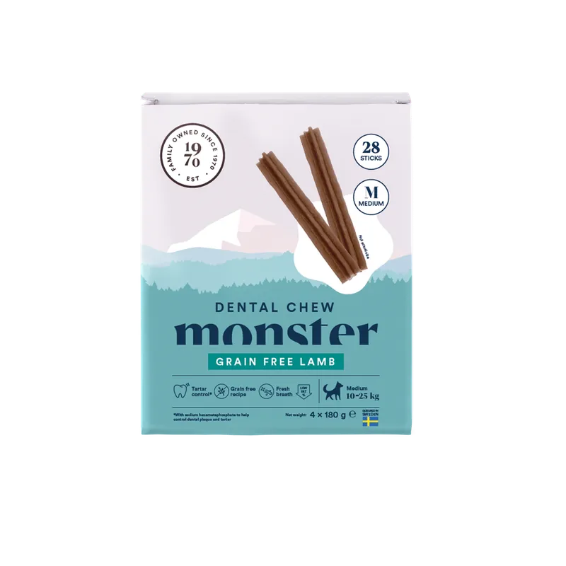 Monster Dog Dental Chew Lamb Medium (28-pack) | Topprodukt