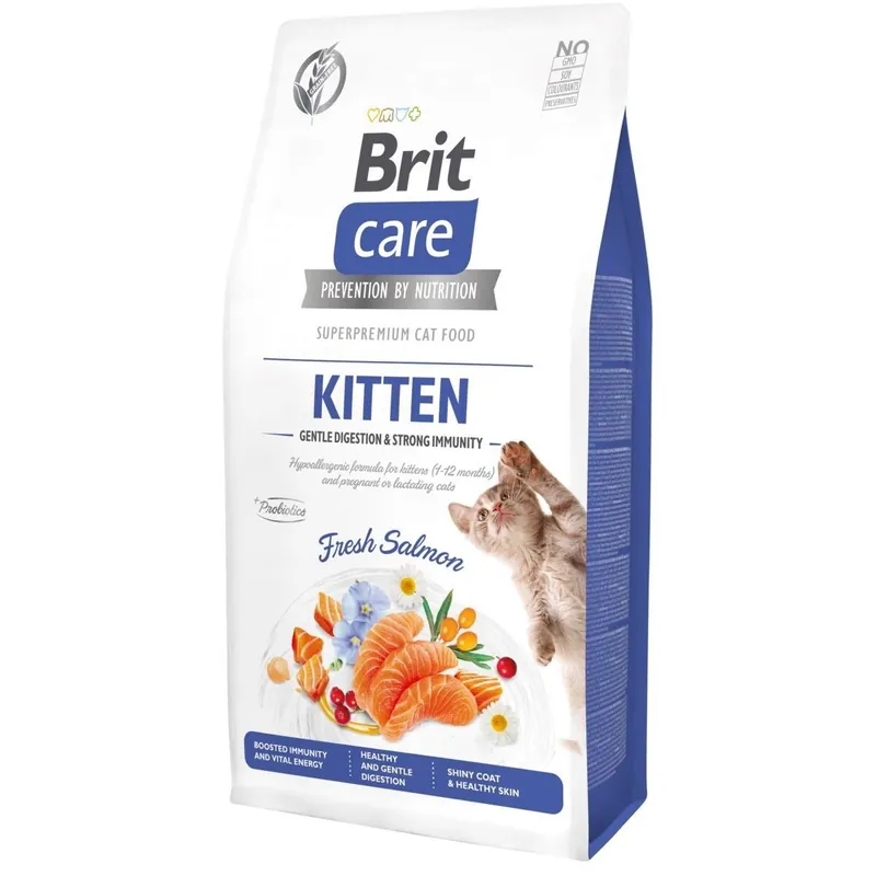 Försäljningssuccé | Brit Care Grain Free Kitten Gentle Digestion & Strong Immunity Fresh Salmon (7 kg)