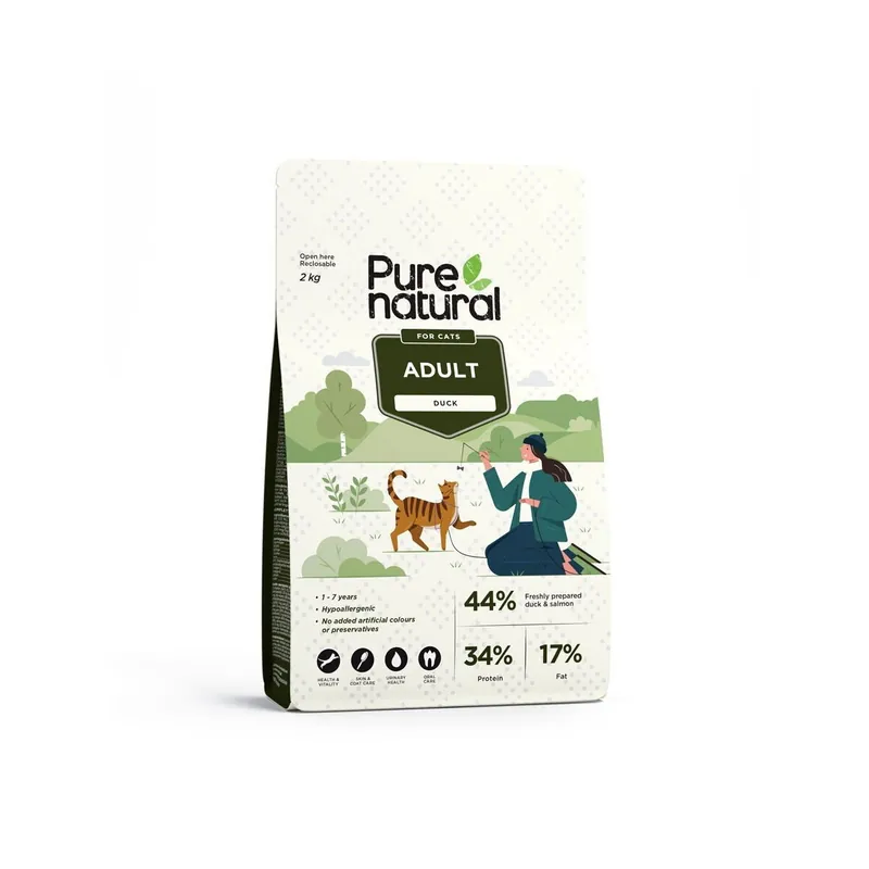 Purenatural Cat Adult Duck (2 kg) | Fabrikspris