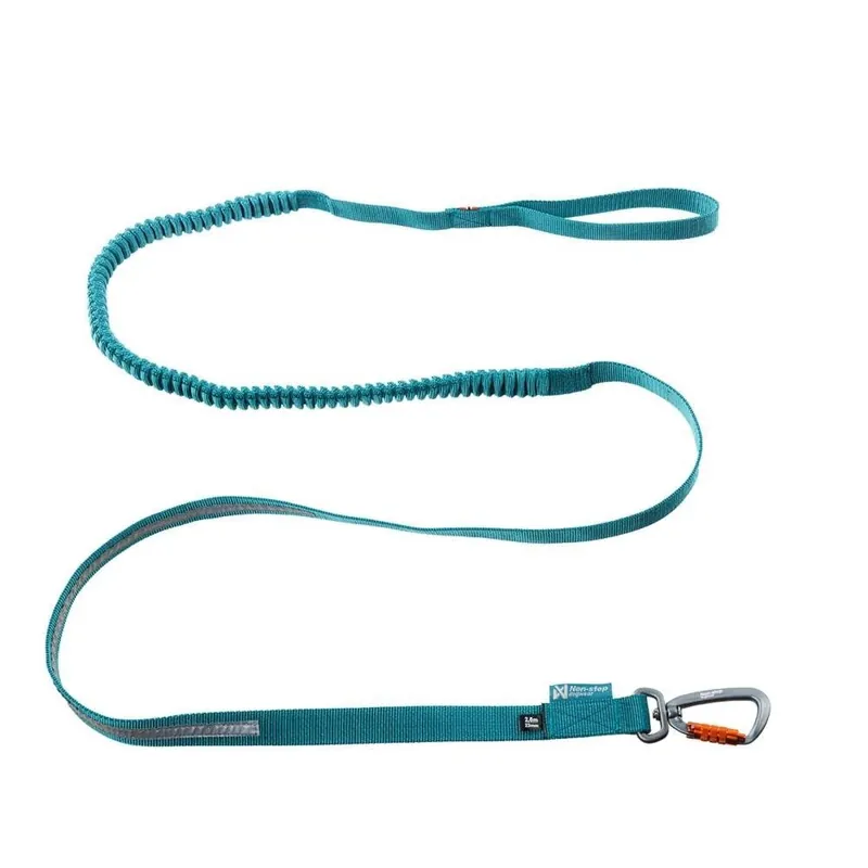 Non-stop Dogwear Touring Bungee Leash Expanderkoppel Turkos (3.8m/23mm) | Toppsäljare