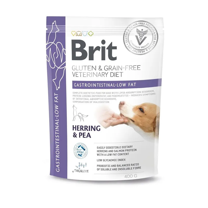 Brit Veterinary Diets Dog Grain Free Gastrointestinal-Low fat (400 g) - Nästan slut