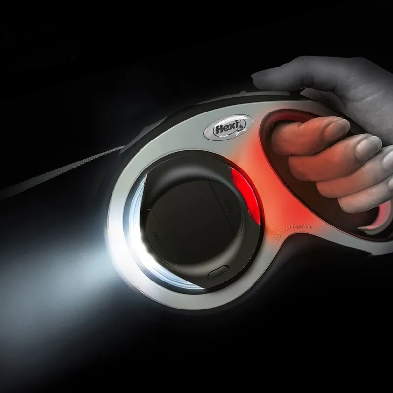 Superpris - Flexi Led-Lampa till Hundkoppel Svart