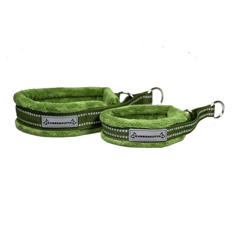 Kusse & Kutta Fluffigt Hundhalsband Grönt (4) | Rabatt