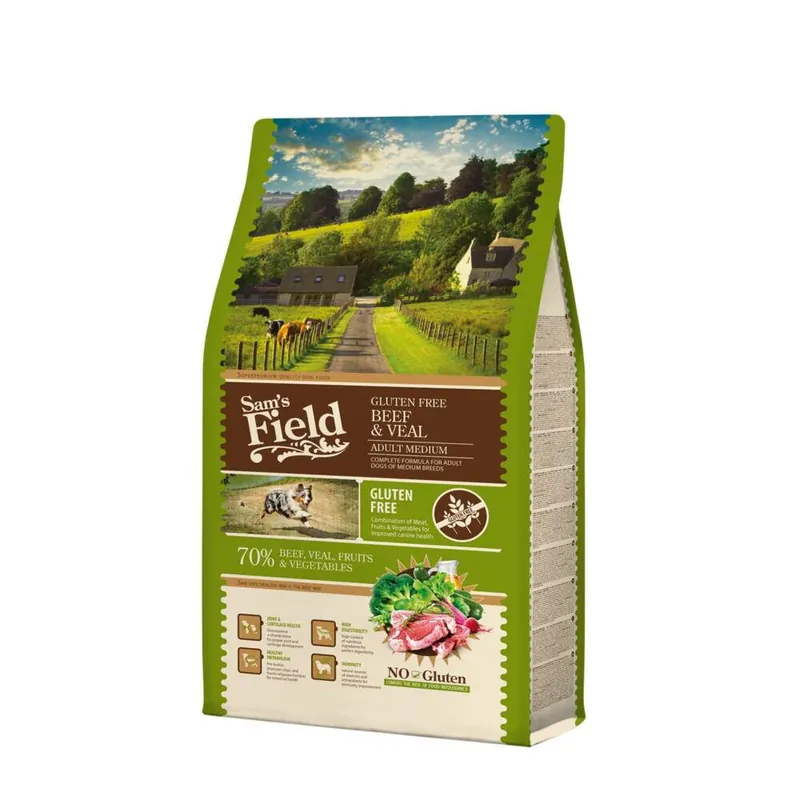 Tillverkarpris - Sam´s Field Dog Adult Medium Beef & Veal (2,5 kg)