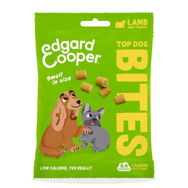 Edgard & Cooper Top Dog Bites Lamm & Kalkon 50 g | Dagens deal