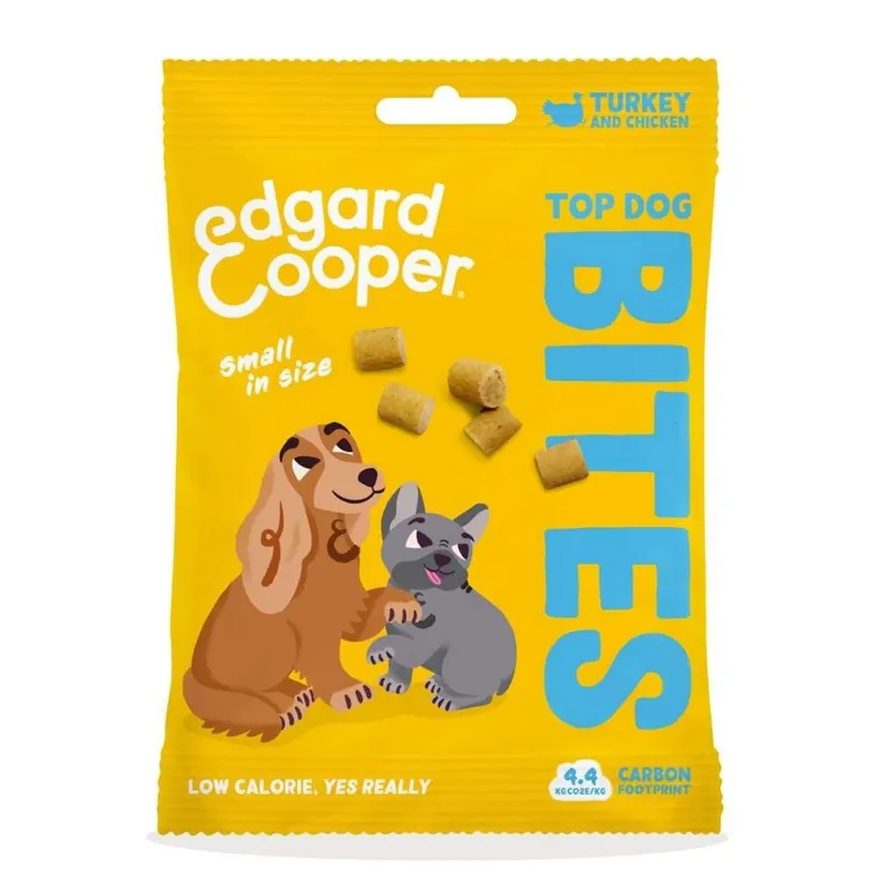 Edgard & Cooper Top Dog Bites Kalkon & Kyckling 50 g | Tillverkarpris