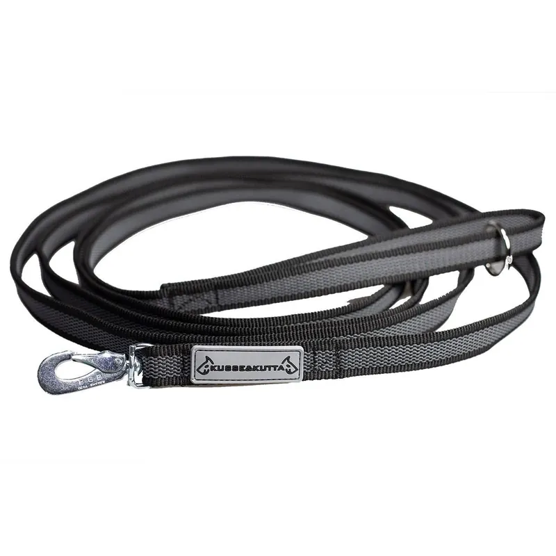 Kusse & Kutta Grip Hundkoppel med BGB-hake 300 cm (Svart) | Spara nu