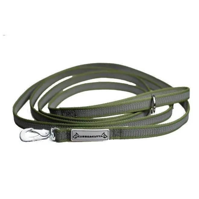 Toppkvalitet - Kusse & Kutta Grip Hundkoppel med BGB-hake 300 cm (Grön)