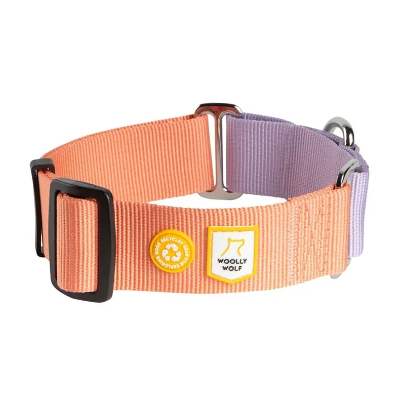 Gratis retur | Woolly Wolf Color Block Hundhalsband Halvstryp Rosa (L)