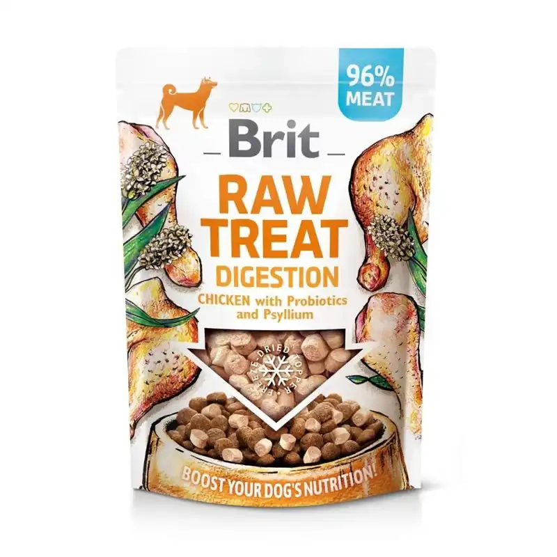 Kundernas favorit - Brit Care Raw Treat Dog Digestion Kyckling & Gris 40 g