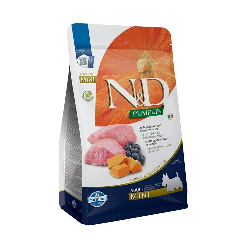 Rabatt - Farmina N&D Dog Pumpkin, Lamb & Blueberry Small (2,5 kg)
