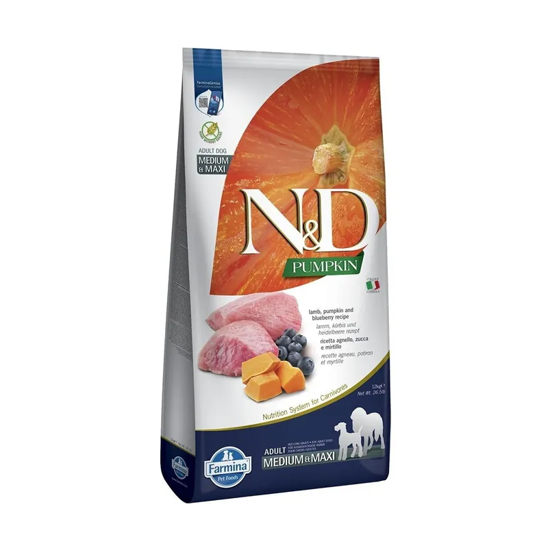 Farmina N&D Pumpkin Dog Lamb & Blueberry M/L 12 kg (12 kg) - Passa på nu