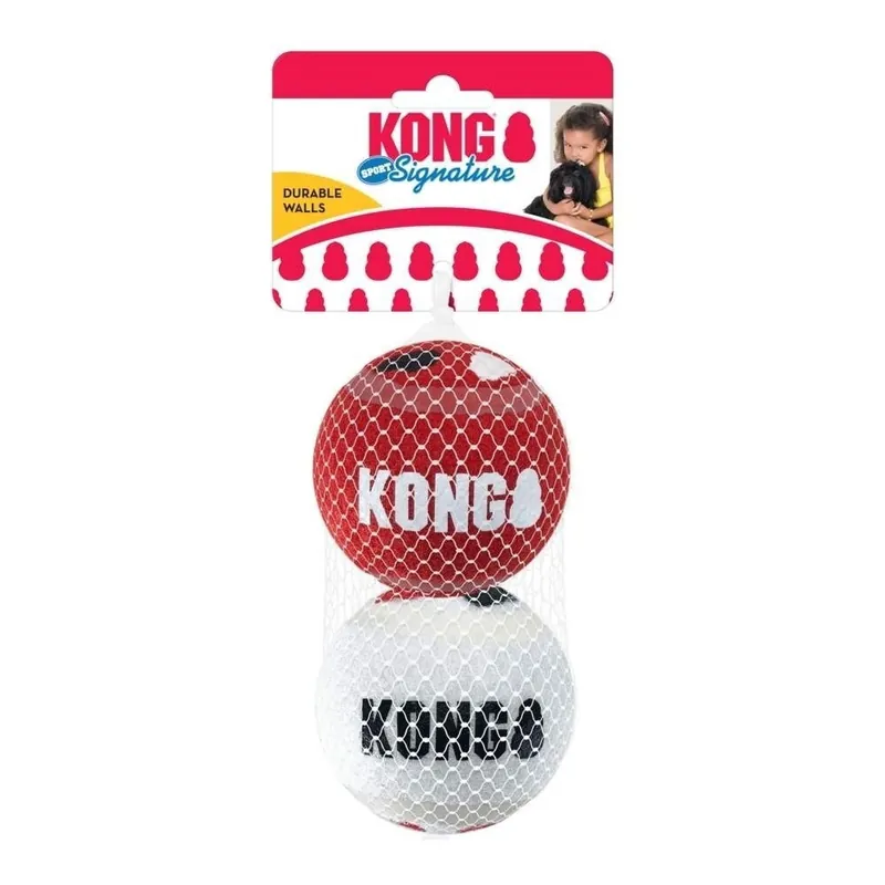 KONG Signature Sport Hundbollar L 8 cm 2-pack - Trygg betalning