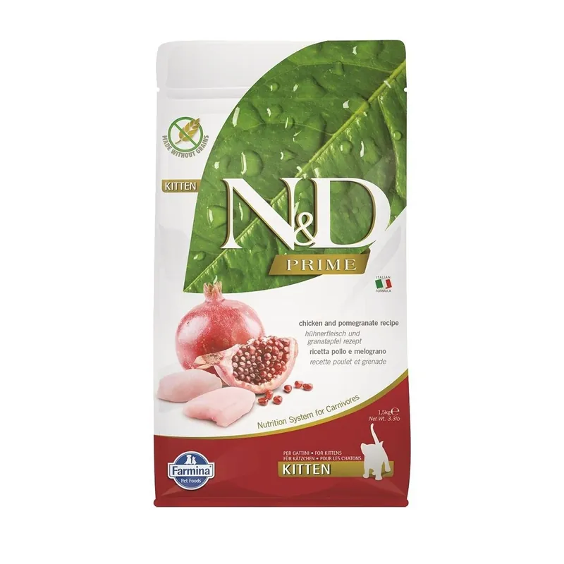 Farmina N&D Cat Prime Chicken & Pomegranate Kitten (1,5 kg) | Tillverkarpris