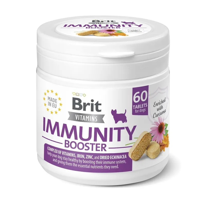 Brit Vitamins Immunity Booster 60 tabletter | Enkel retur