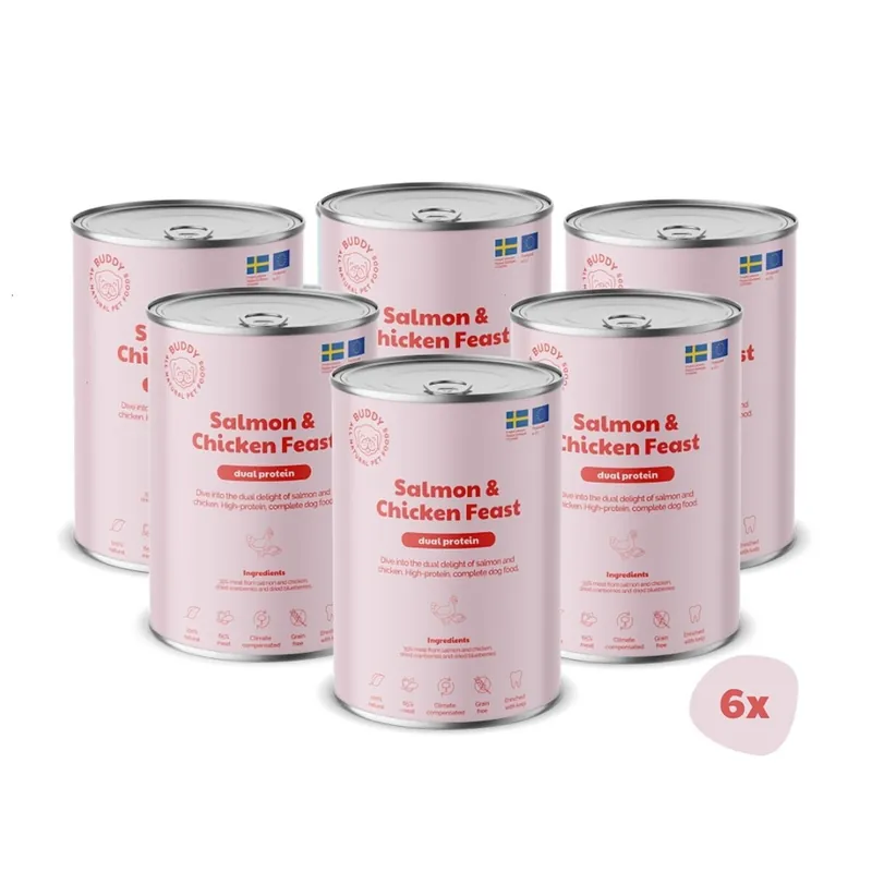 Passa på - Buddy Salmon & Chicken Feast 400 g