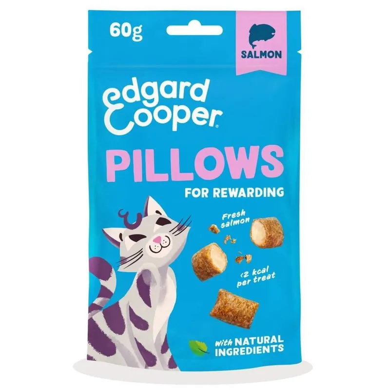 Fabrikspris | Edgard&Cooper Pillows Kattgodis Lax & Kyckling 60 g