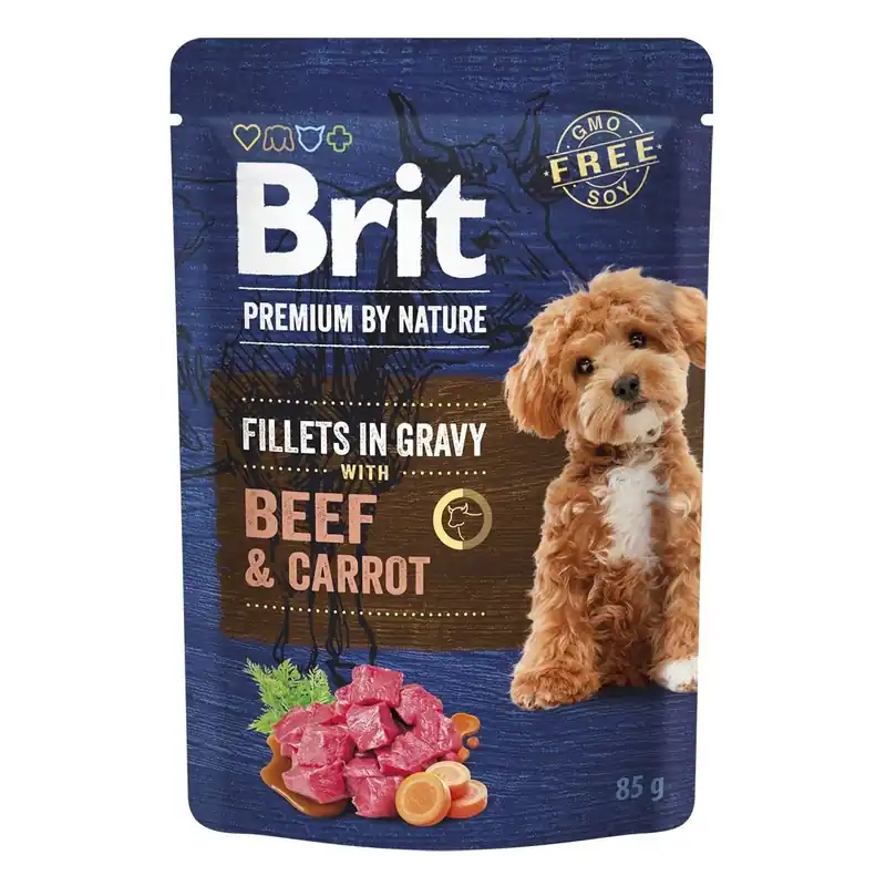 Brit Premium by Nature Dog Beef & Carrot 85 g - Passa på nu