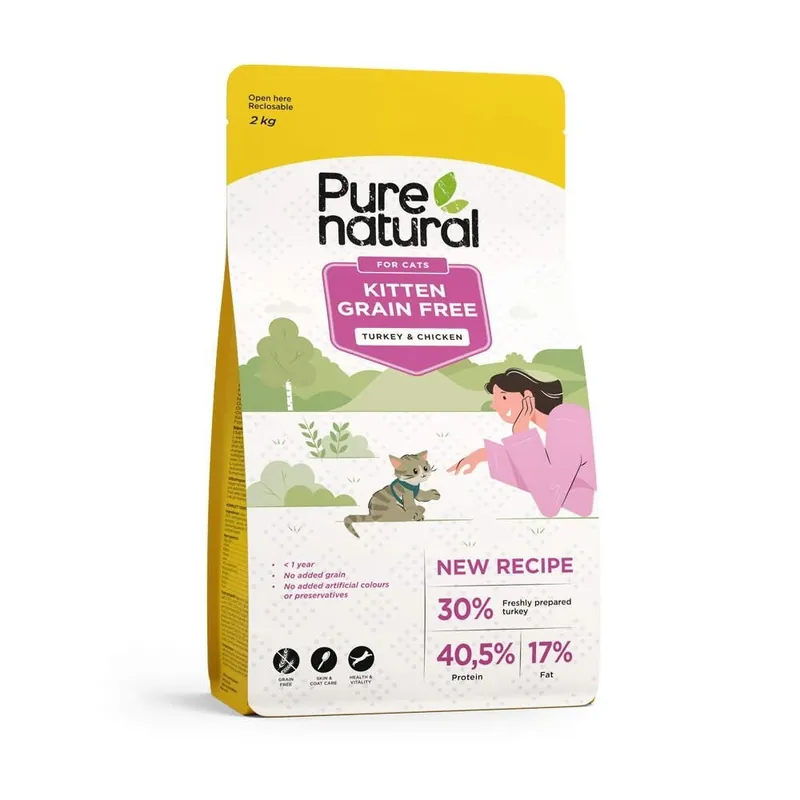 Purenatural Kitten Grain Free Turkey & Chicken (2 kg) - Bra pris