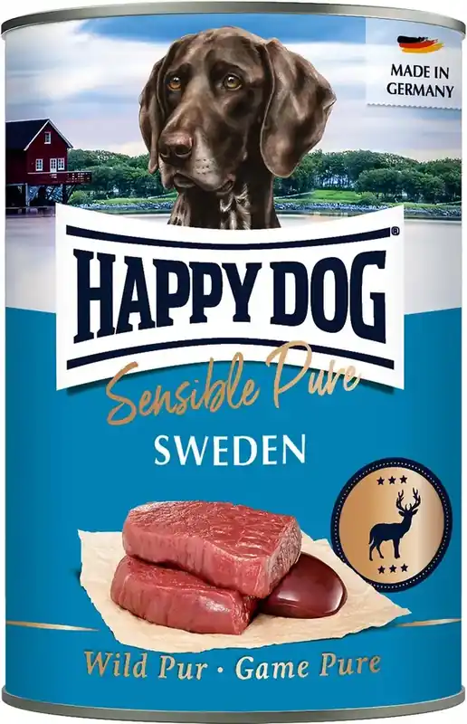 HappyDog konserv, Sweden, 100% vilt 400 g | Kampanjpris