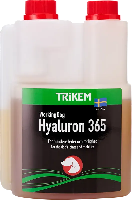 Ledtillskott Trikem WorkingDog Hyaluron 365 500 ml - Precis inkommet
