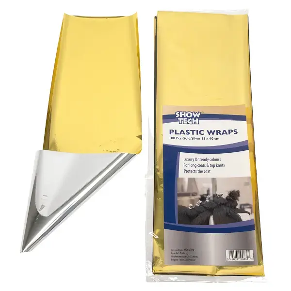 Show Tech Plastic Wraps guld/silver 100-pack | Tillverkarpris