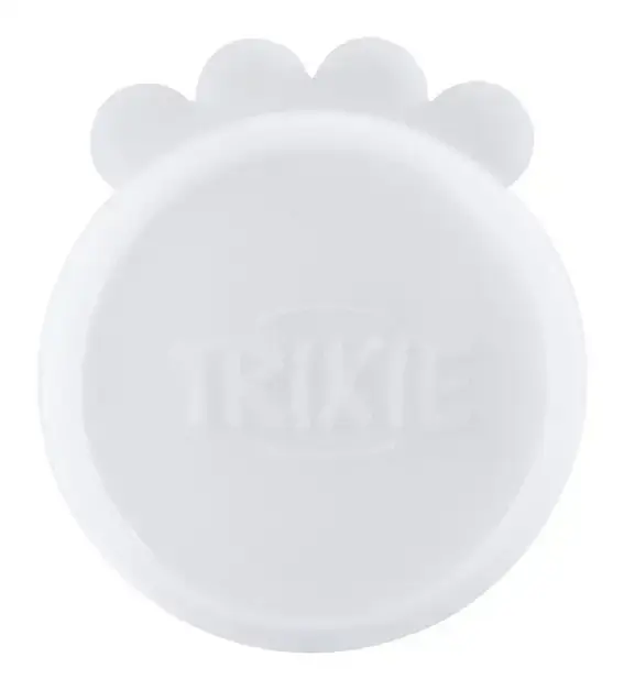 Nästan slut | Burklock Trixie Silikon Vit ø 7,6 cm 2-pack