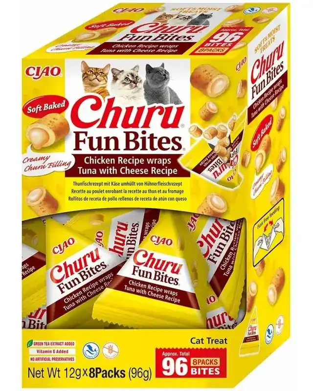 Kundfavorit - Churu Fun Bites Tuna Cheese 96st