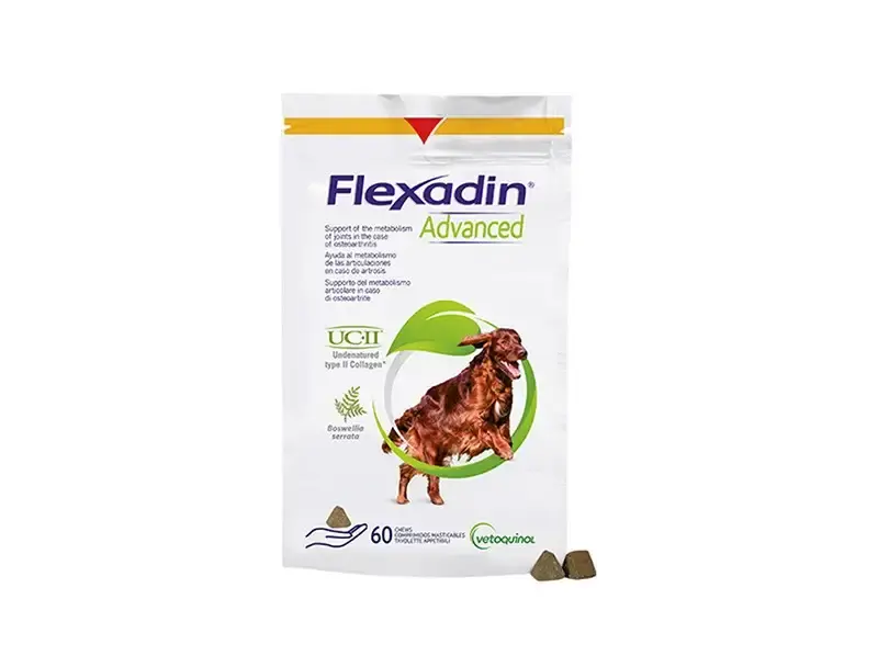 Rabatter | Tuggbitar Vetoquinol Flexadin Advanced Boswellia Dog 60 st