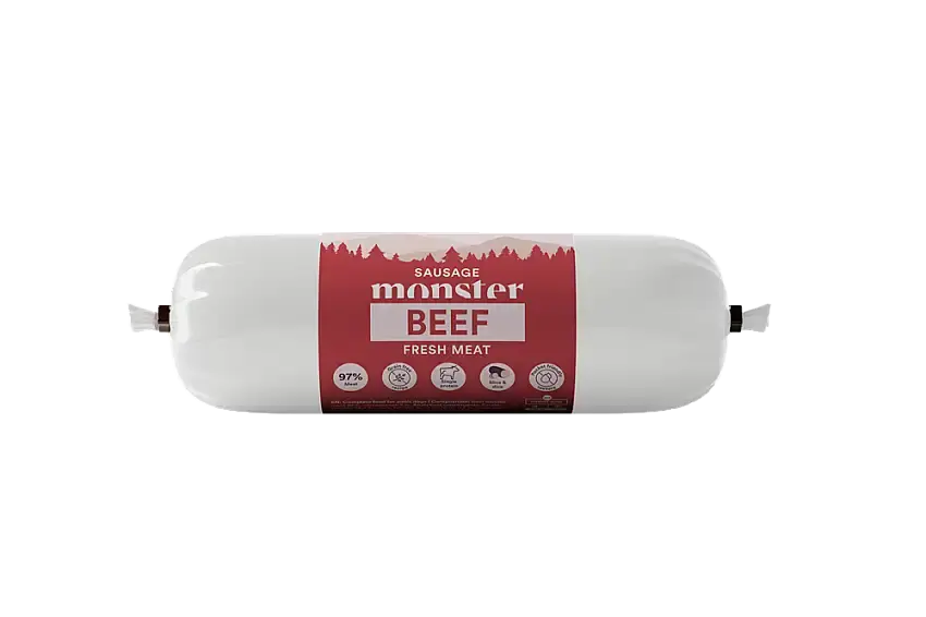 Monster Dog Sausage Beef 400 g - Bara idag