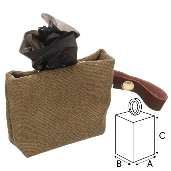 Begränsat lager - Bajspåsehållare Cavna kakibeige 1,5cm