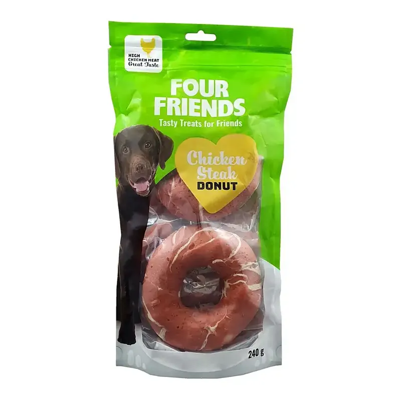FourFriends Dog Chicken Steak Donut 2-pack | Missa inte