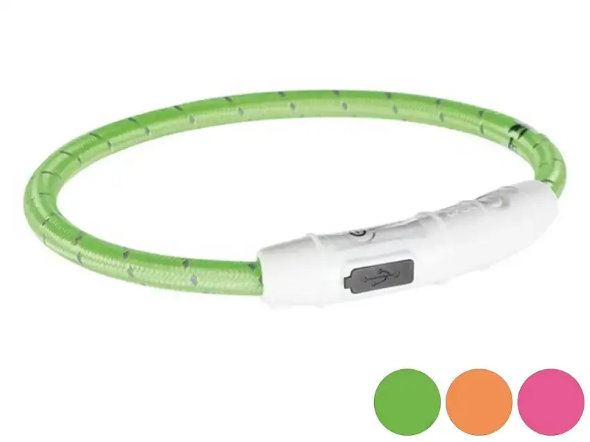 Snabb frakt | Trixie Flash Light Ring Blinkhalsband