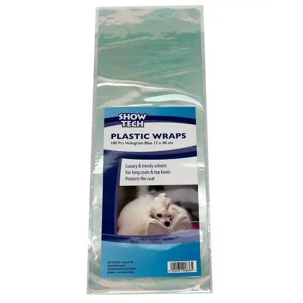 Nytt lägre pris | Show Tech Plastic Wraps Hologram skimrande blå 100-pack