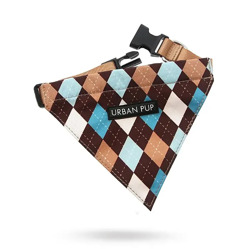Bästsäljare - Brown & Blue Argyle Bandana