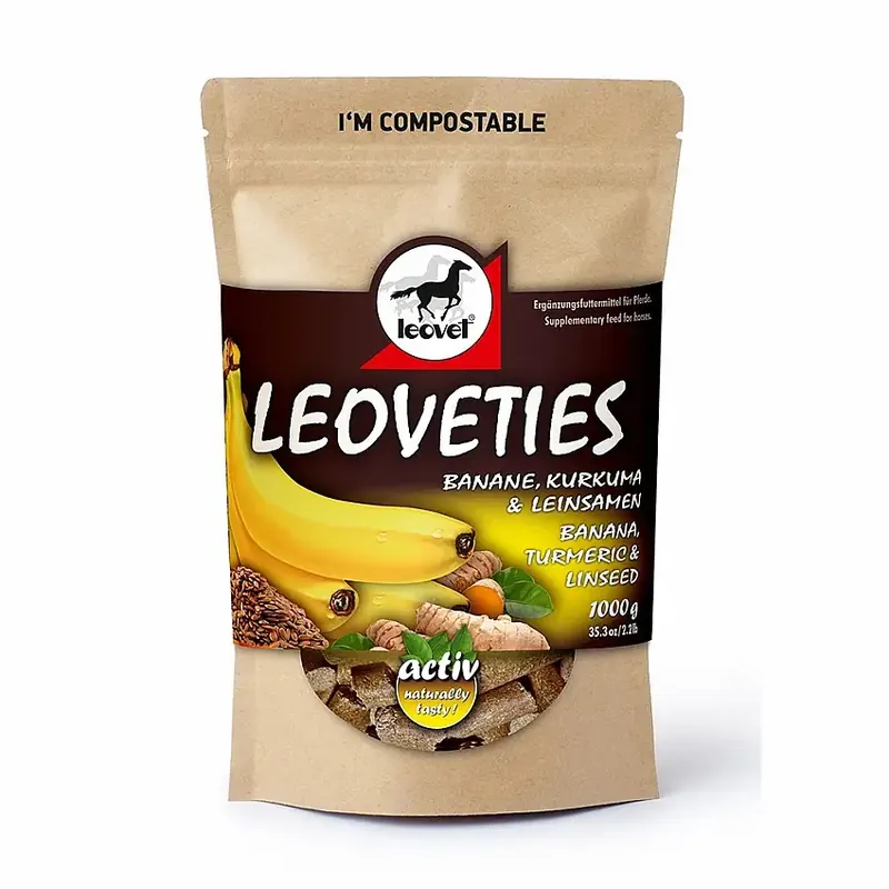 Nyhet hos oss - Leoveties Banan, Gurkmeja & Linfrö 1kg