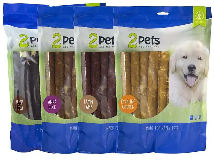 Begränsat antal | 2pets Tuggrullar Filé 28cm 12-pack