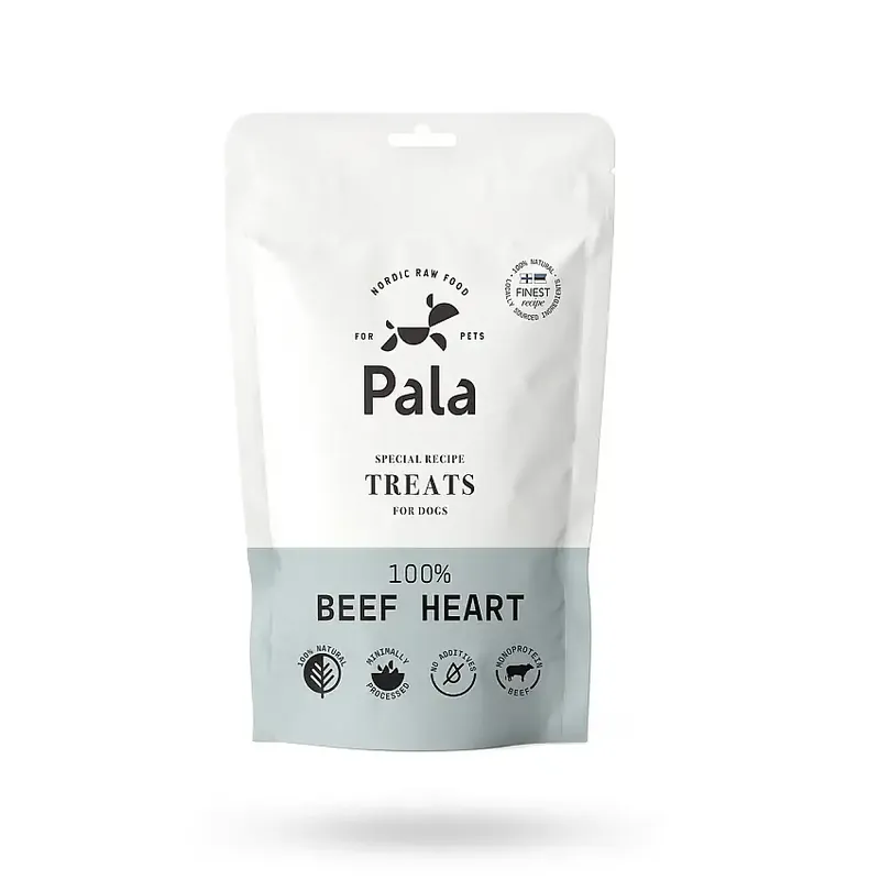 Finns i lager | Pala Treats 100% Beef Heart 100g