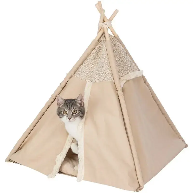 Endast denna vecka | Boho tipi kattbädd lekplats
