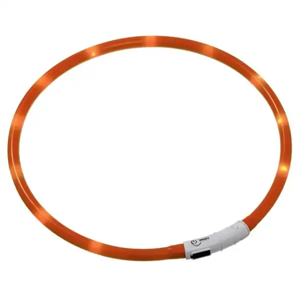 Spara mer | Blinkhalsband Nera orange 20-70cm