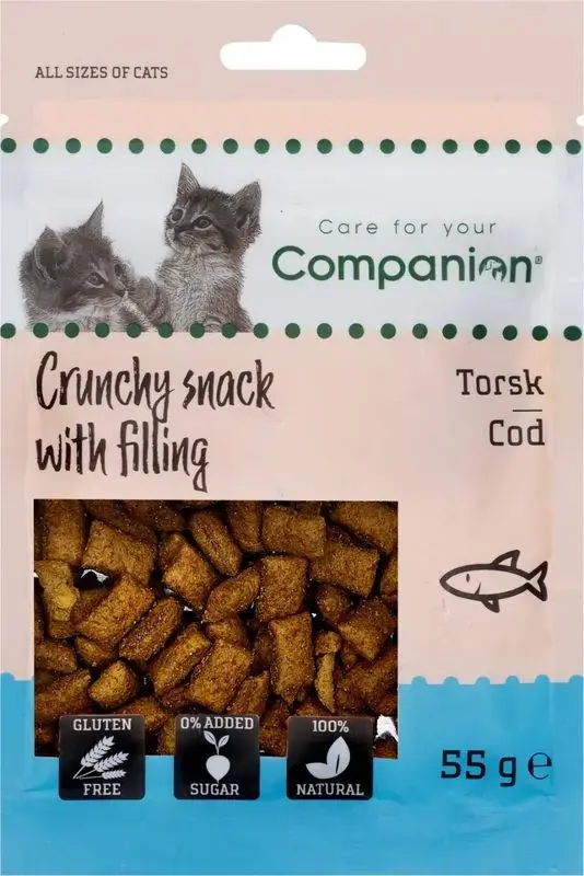 Kattgodis Crunchy med fyllning, cod | Erbjudande
