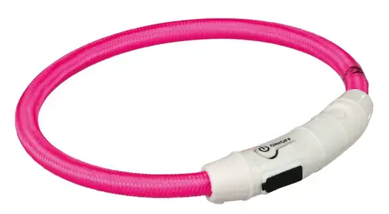 Hög kvalitet | Trixie Flash Light Ring USB Rosa