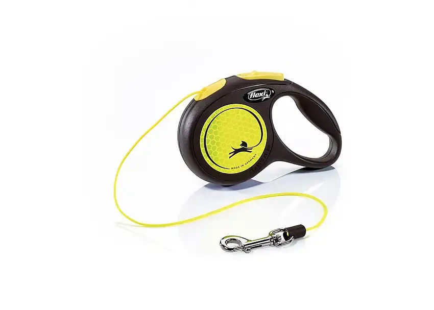 Extra rabatt | Flexi New Neon Koppel Med Snöre 5 m – Gul